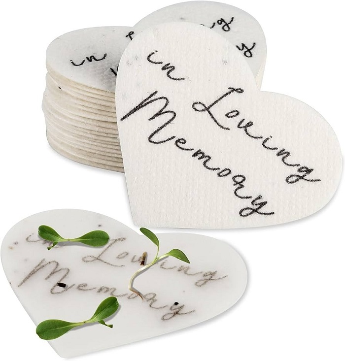 Plantable Heart Shapes: Wedding Gifts For Guests