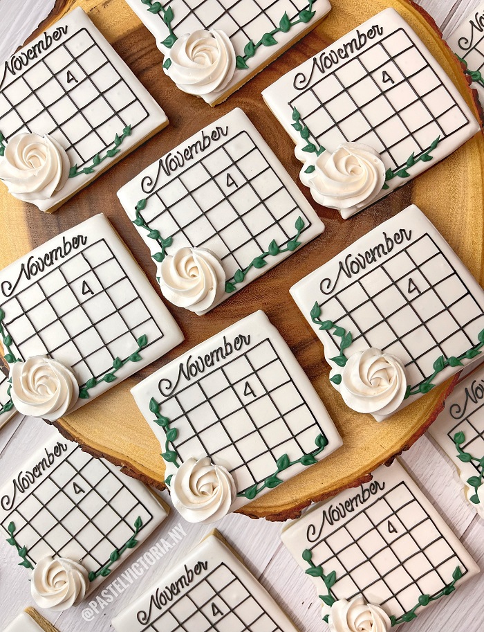 Calendar Cookies For Your Wedding Date: Wedding Favors For Guests