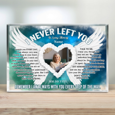 Personalized Sympathy Gift Memorial Photo Acrylic Plaque