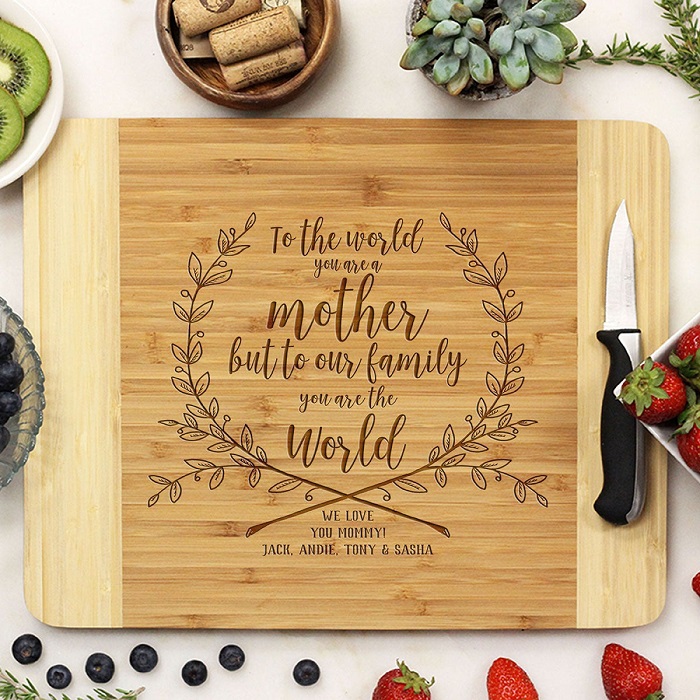 Custom Cutting Board: Unique Gift For Boyfriend'S Mother