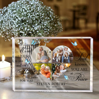 Custom Memorial Gift Remembrance Photo Collage Acrylic Plaque