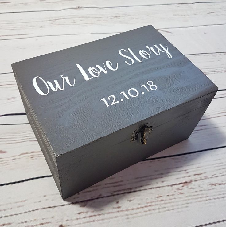 Best Anniversary Gifts For Him - Engraved Wooden Keepsake Box