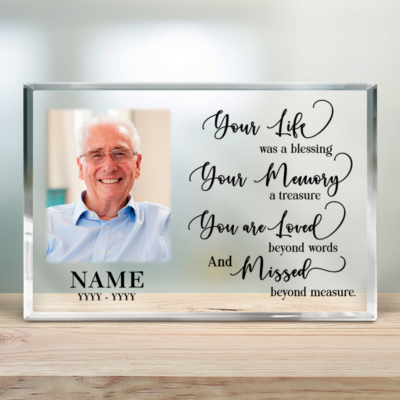 Personalized Memorial Gifts Loss Of Loved One Acrylic Plaque