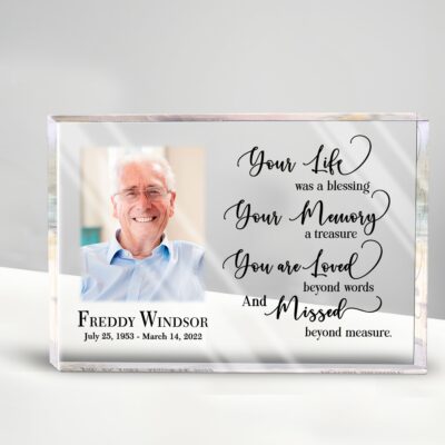 Personalized Memorial Gifts Loss Of Loved One Acrylic Plaque