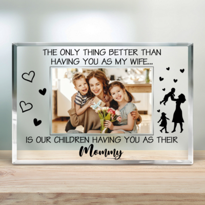 Mother's Day Gift Ideas For Wife Custom Photo Acrylic Plaque