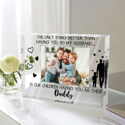 Father's Day Gift Ideas For Husband Custom Photo Acrylic Plaque