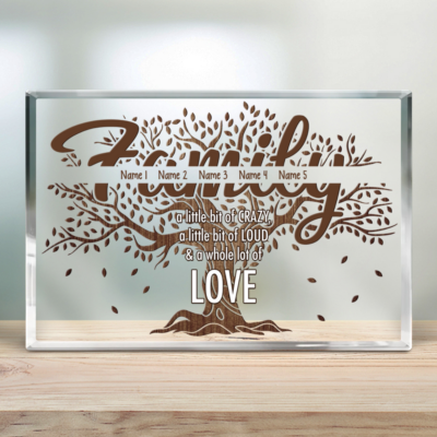Personalized Home Decor Gift Idea Family Tree Acrylic Plaque