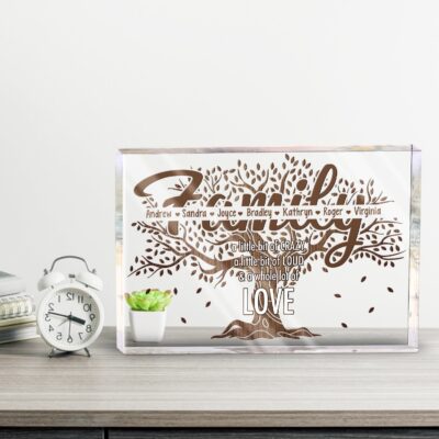Personalized Home Decor Gift Idea Family Tree Acrylic Plaque