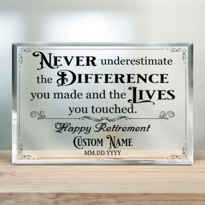 Personalized Retirement Gifts Ideas Farewell Acrylic Plaque