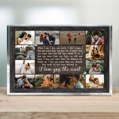 Gift Idea For Couple Custom Photo Collage Acrylic Plaque