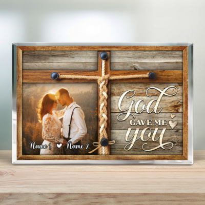 Loving Couple Photo Gift Idea Personalized Wedding Acrylic Plaque