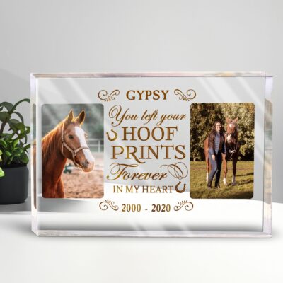 Horse Memorial Sympathy Gift Custom Photo Acrylic Plaque