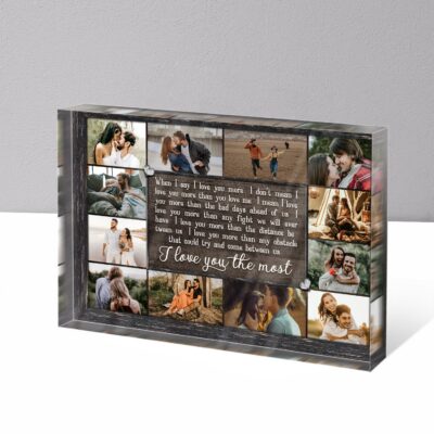 Gift Idea For Couple Custom Photo Collage Acrylic Plaque