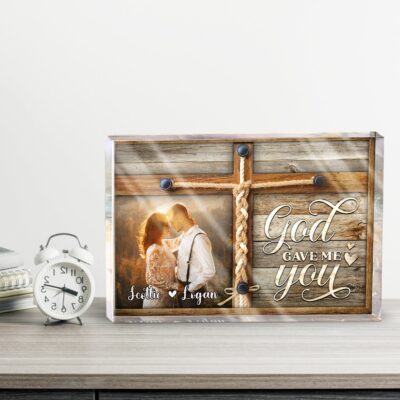 Loving Couple Photo Gift Idea Personalized Wedding Acrylic Plaque