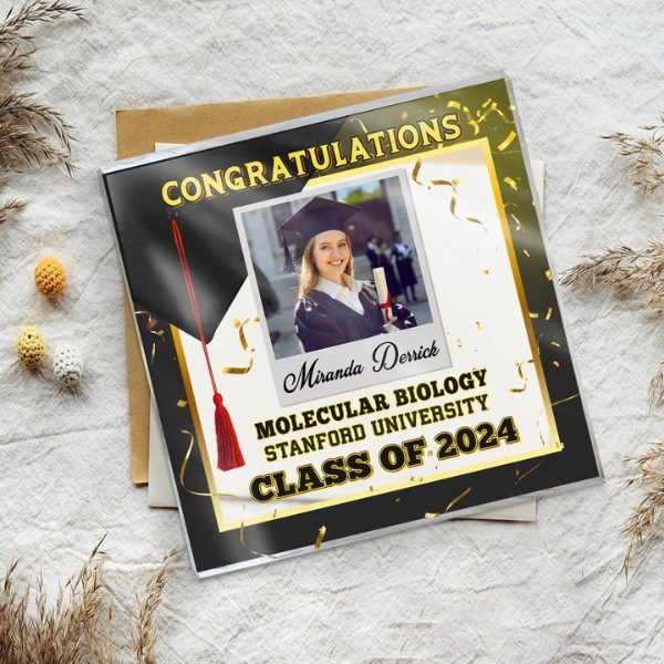 Personalized Graduation Acrylic Plaque - Gifts For Law Students