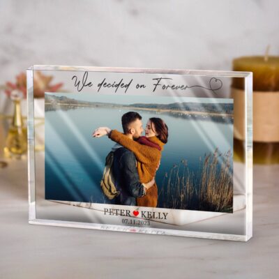 Newlywed Couple Gift Idea Personalized Wedding Acrylic Plaque