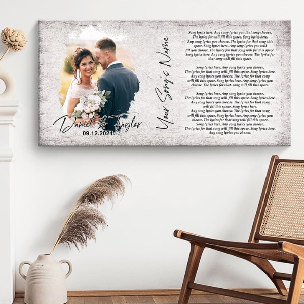 Personalized Canvas Wall Art As Gifts For Parents On Wedding Day