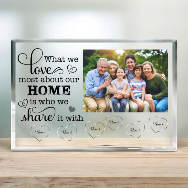 Family Photo Acrylic Plaque