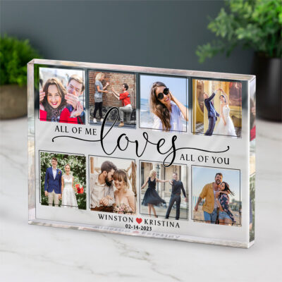 I Love You Gift for Women Men Customized Photo Acrylic Plaque