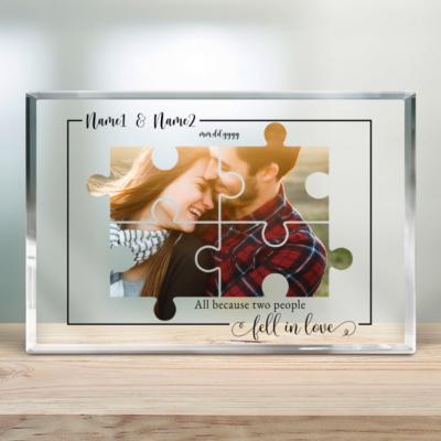 Personalized Gift For Valentine Beautiful Couple Photo Acrylic Plaque