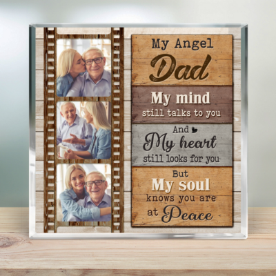 Personalized With Picture For Loss Of Dad Sympathy Acrylic Plaque