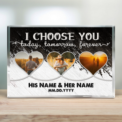 Customized Gift For The Wedding Anniversary Couple Photo Acrylic Plaque