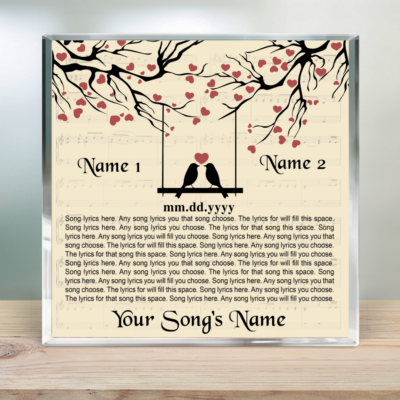 Perfect Song Lyrics Acrylic Plaque Custom Music Lovers Gift