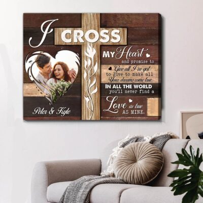 Personalized Gift For Lovers Couple Photo Canvas Print