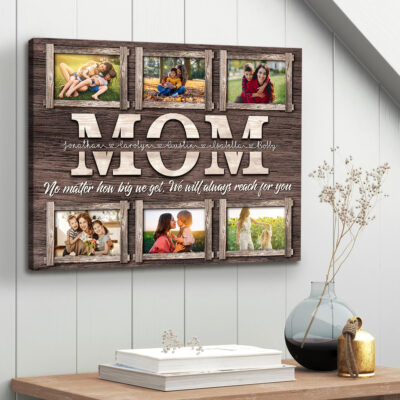 Mothers Day Gift Personalized Mom Photos Canvas Print