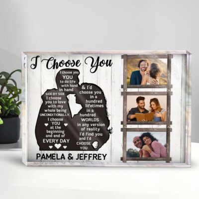 Custom Couple Photo Acrylic Plaque Best Gift For Newlyweds