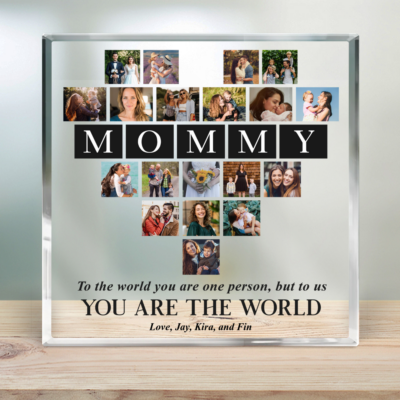 Sentimental Mother Day Gift Mom Photo Collage Acrylic Plaque