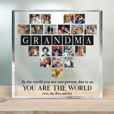 Sentimental Grandma Gift Grandma Photo Collage Acrylic Plaque