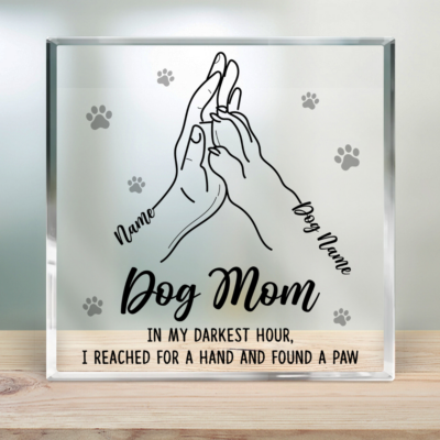 Custom Dog Mom Acrylic Plaque Mothers Day Gift For Pet Lovers