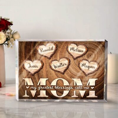 Personalized Gift For Mom Loving Mother's Day Acrylic Plaque