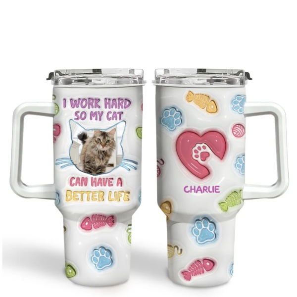 Custom Cat Tumbler