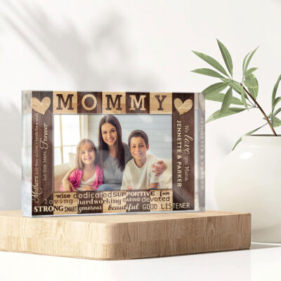 Thoughtful Mothers Day Gift For Mom Personalized Mommy Photo Acrylic Plaque