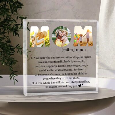 Mom Definition Acrylic Plaque Personalized Mothers Day Gift