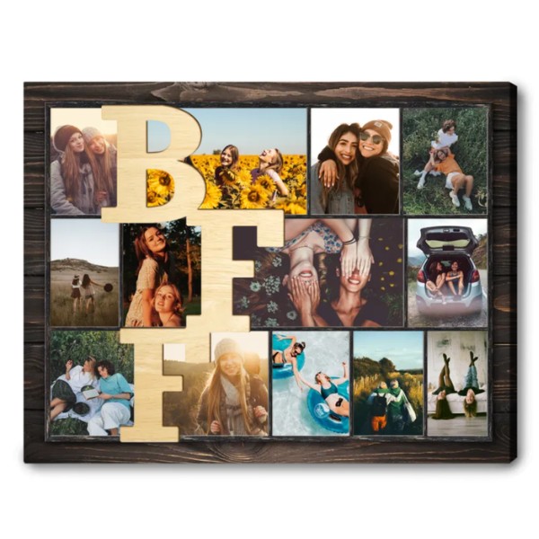 Bff Personalized Canvas Wall Art