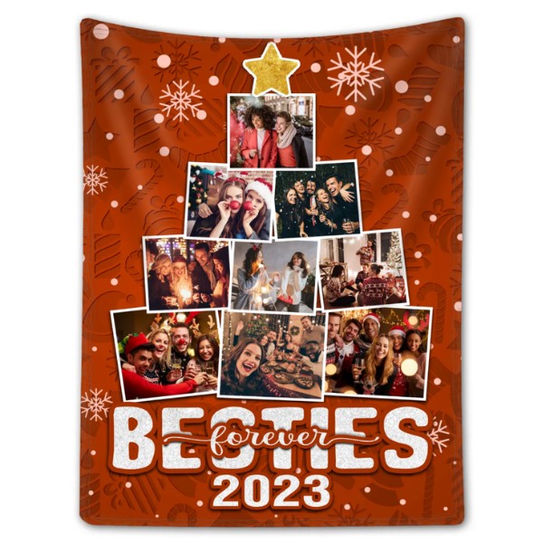 Custom Photos Bestie Blanket