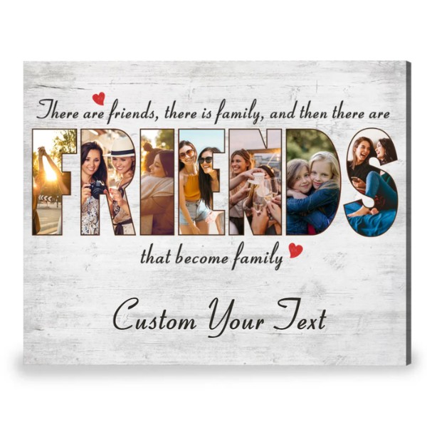 Letter Photo Collage Canvas Print