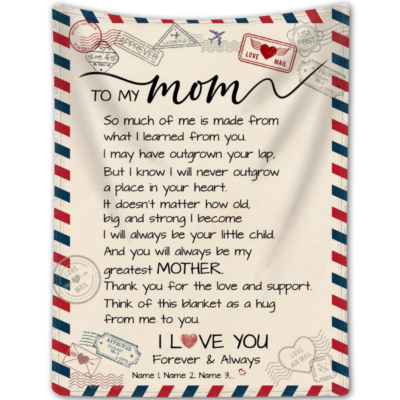Unique Mother's Day Gift Idea Custom Blanket For Mom