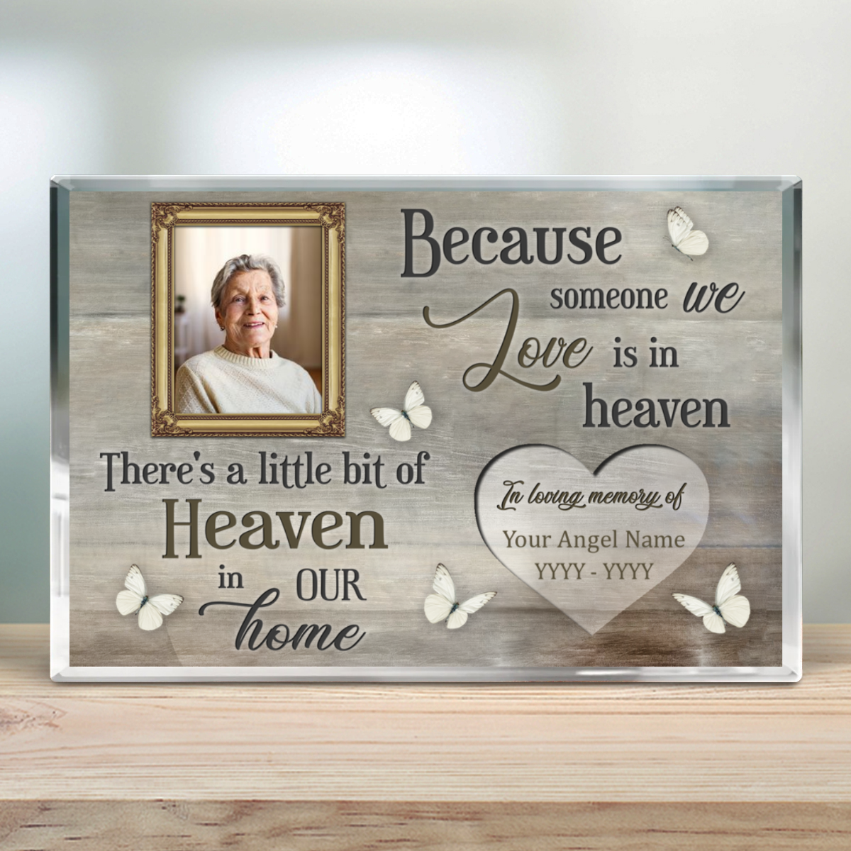 Unique Memorial Gifts Remembrance Personalized Acrylic Plaque - Oh Canvas