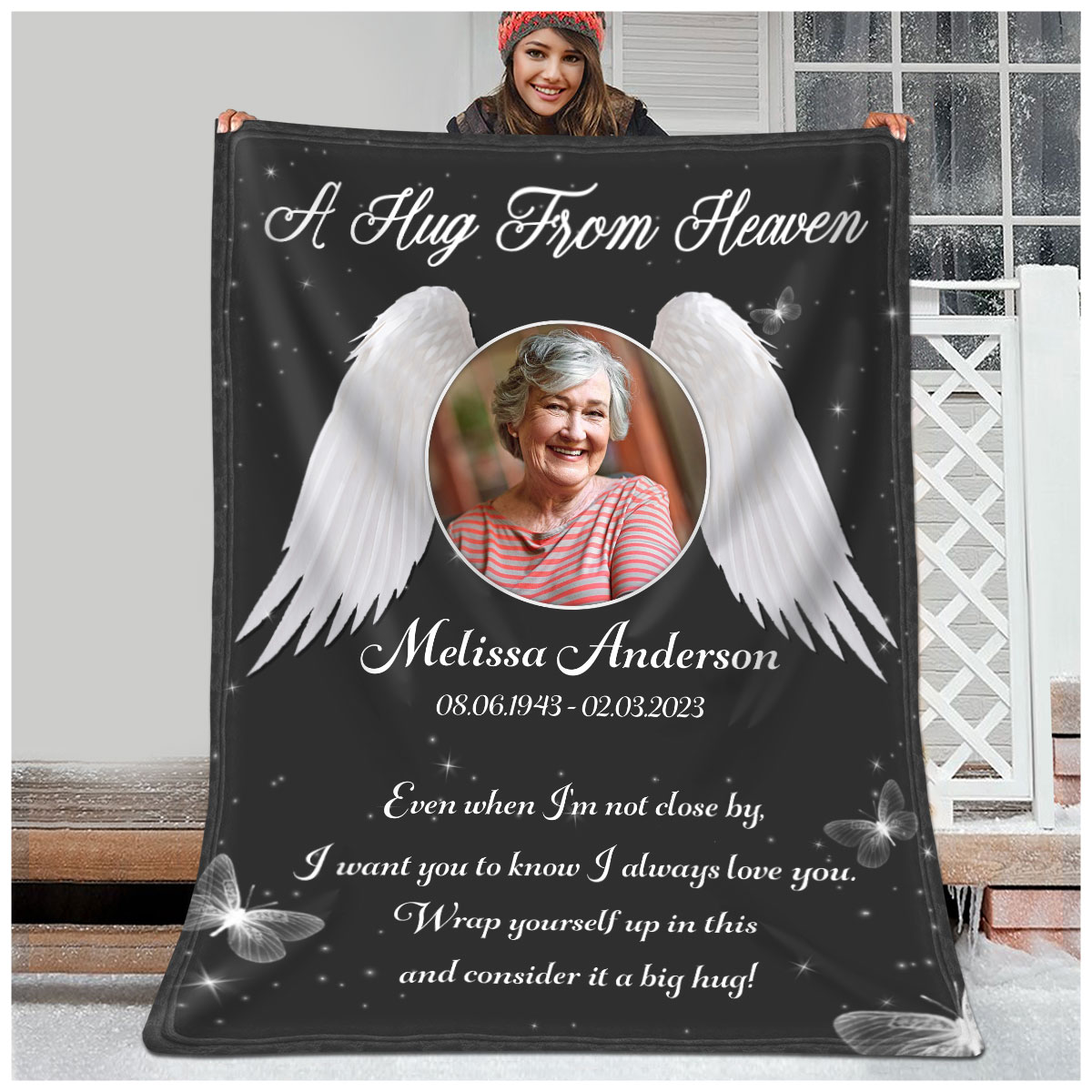 Loving Memory Angel Blankets For Funeral Memory Blankets For Loss