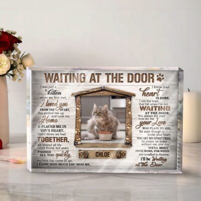 Unique Pet Memorial Gifts Custom Sayings For Loss Of Cat Acrylic Plaque