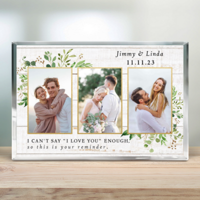 Sentimental Gifts for Wife Girlfriend Custom Photo Acrylic Plaque