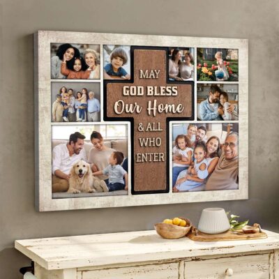 Home Decor Gifts Personalized Family Photo Collage Canvas Print
