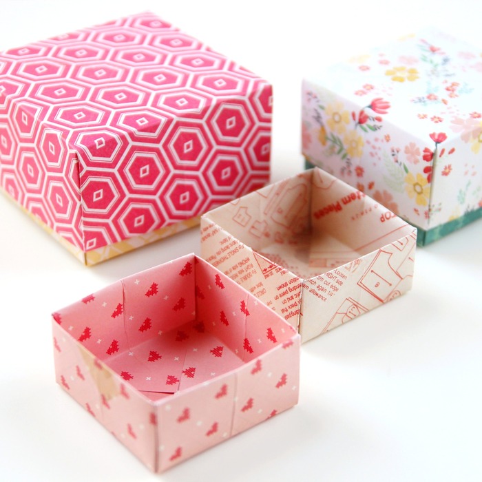 homemade gift wrapping - Origami Gift Boxes