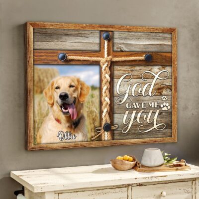 Pet Lover Gifts Custom Photo Canvas Wall Art