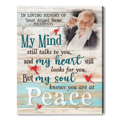 Bereavement Gifts For Loss Of Loved One Custom Memorial Canvas Print