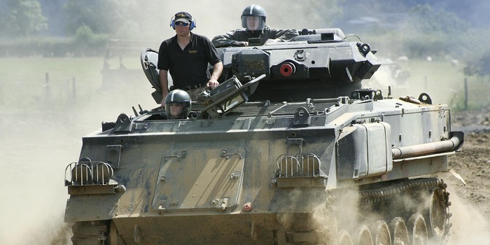 Exciting Tank Driving Adventure is one of the best police officer retirement gifts
